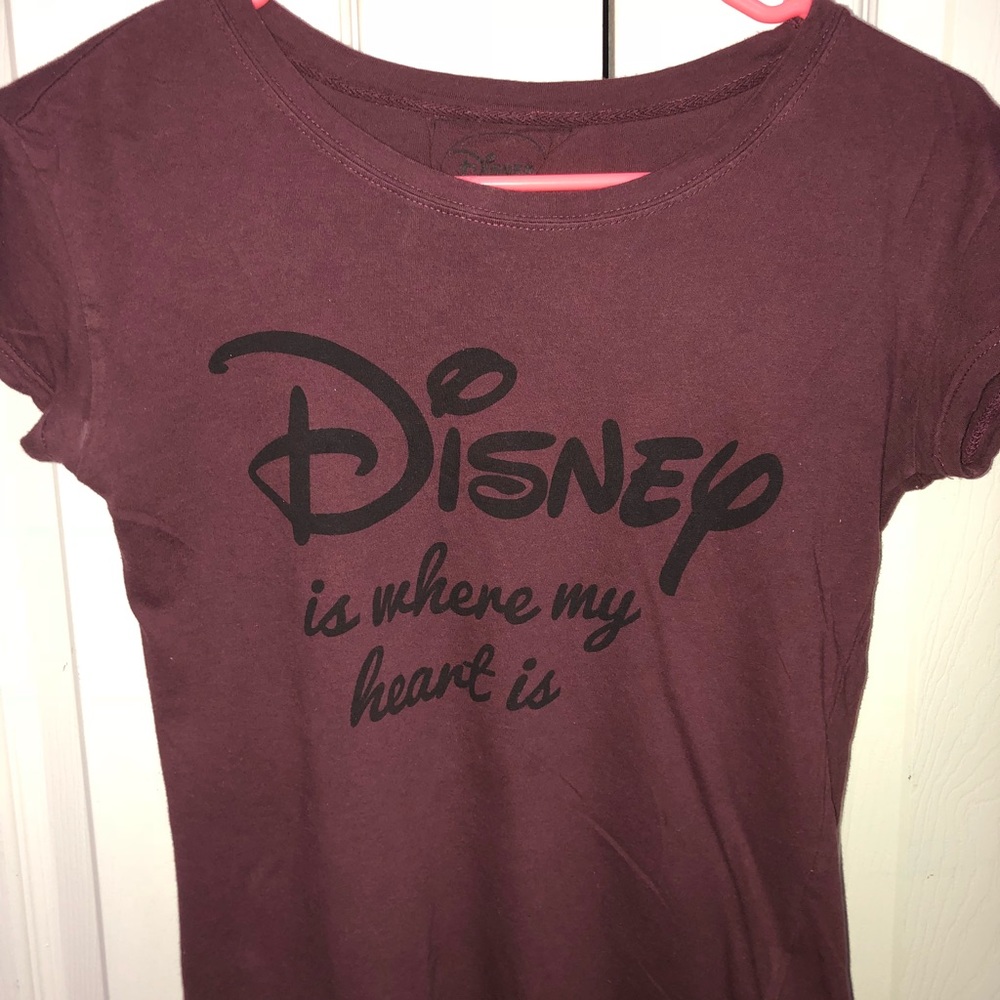Burgundy Disney tee
